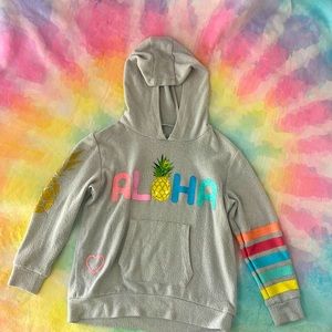 Girls Chaser Aloha hooded sweatshirt